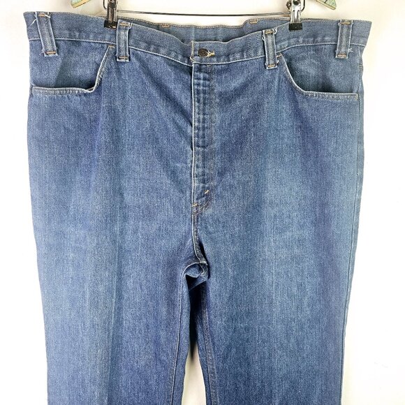 Vintage 70's Levi's for Men Orange Tab, Wide Leg, Mid-Wash, Size 46 X 29 - Picture 3 of 12